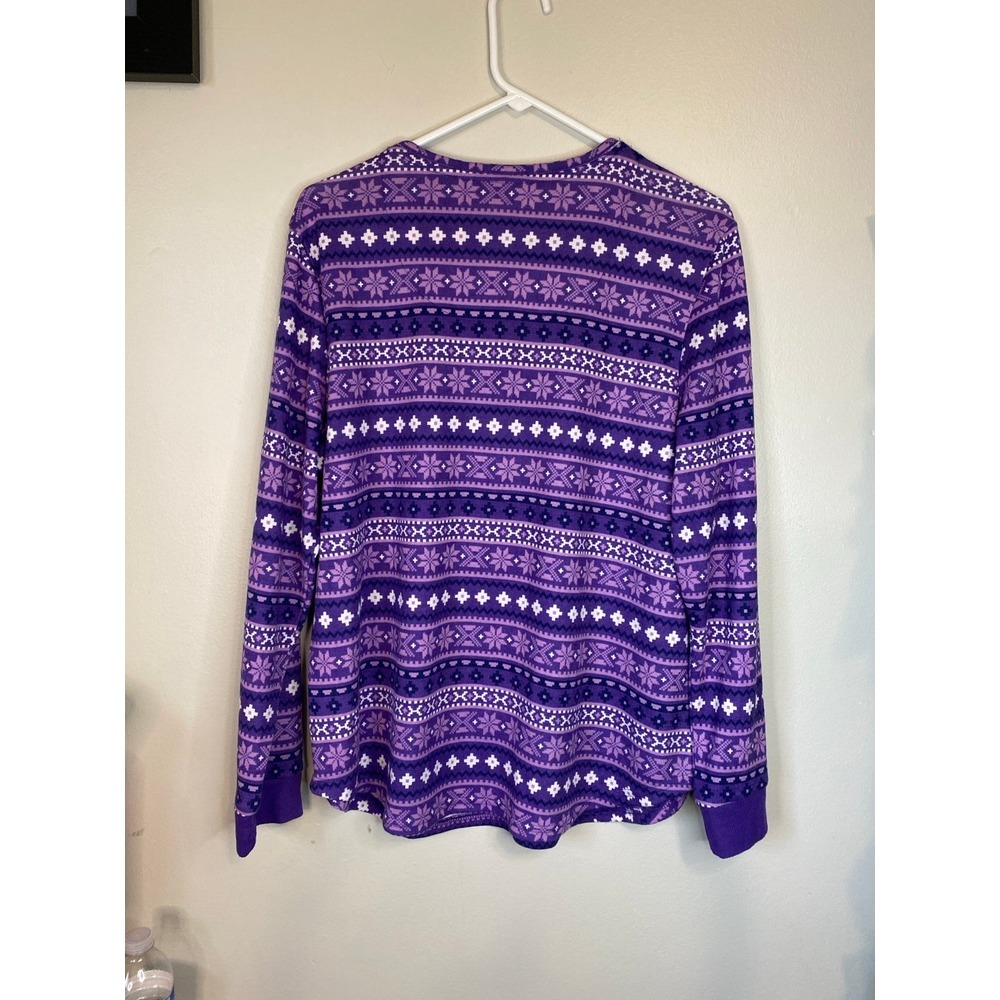 Muk Luks long sleeve pajama shirt top - Picture 4 of 6